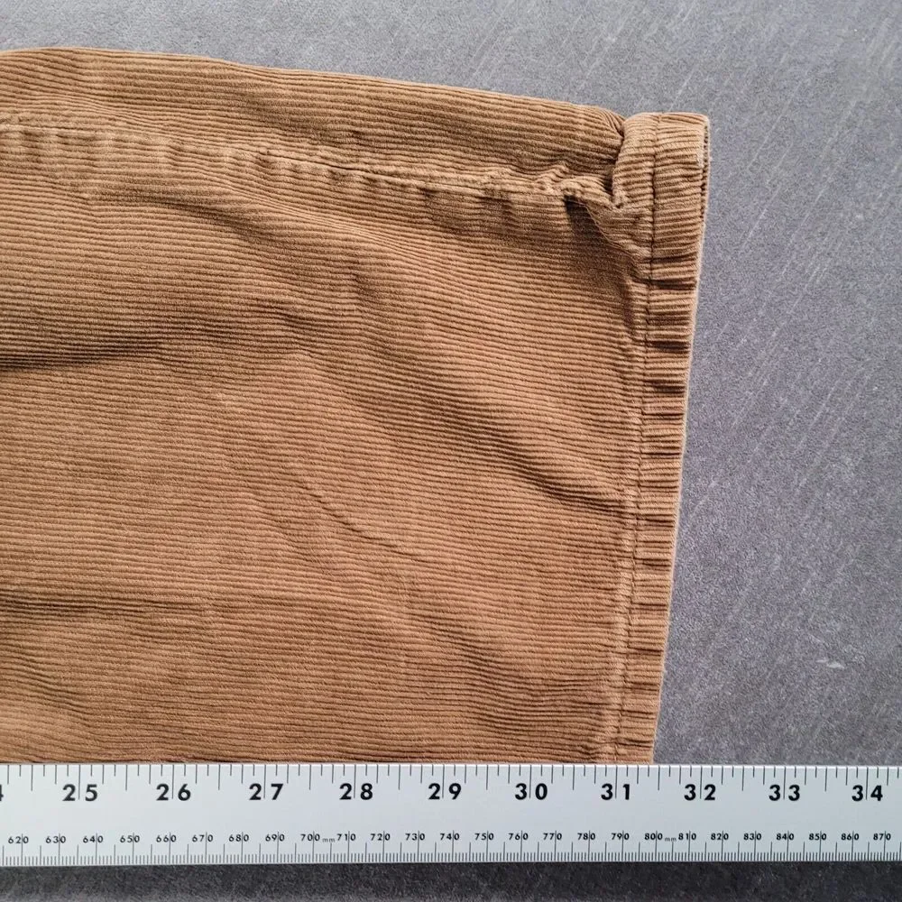 Polo Ralph Lauren‎ Corduroy Brown Pants Chino Mens Actual Size 34 x 31